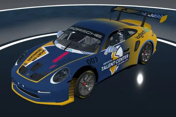 De Porsche 911 GT3 R van het Esports Talent Center Gelderland uit mijn simracing carrière.