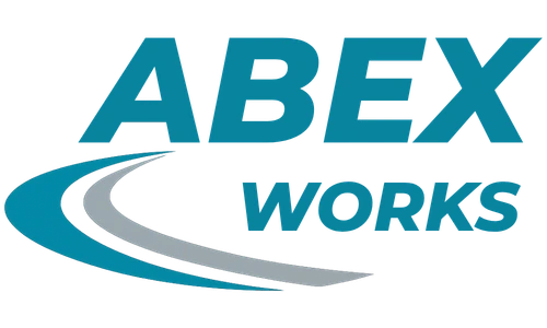 ABEX Works logo, sim racing coaching and performance